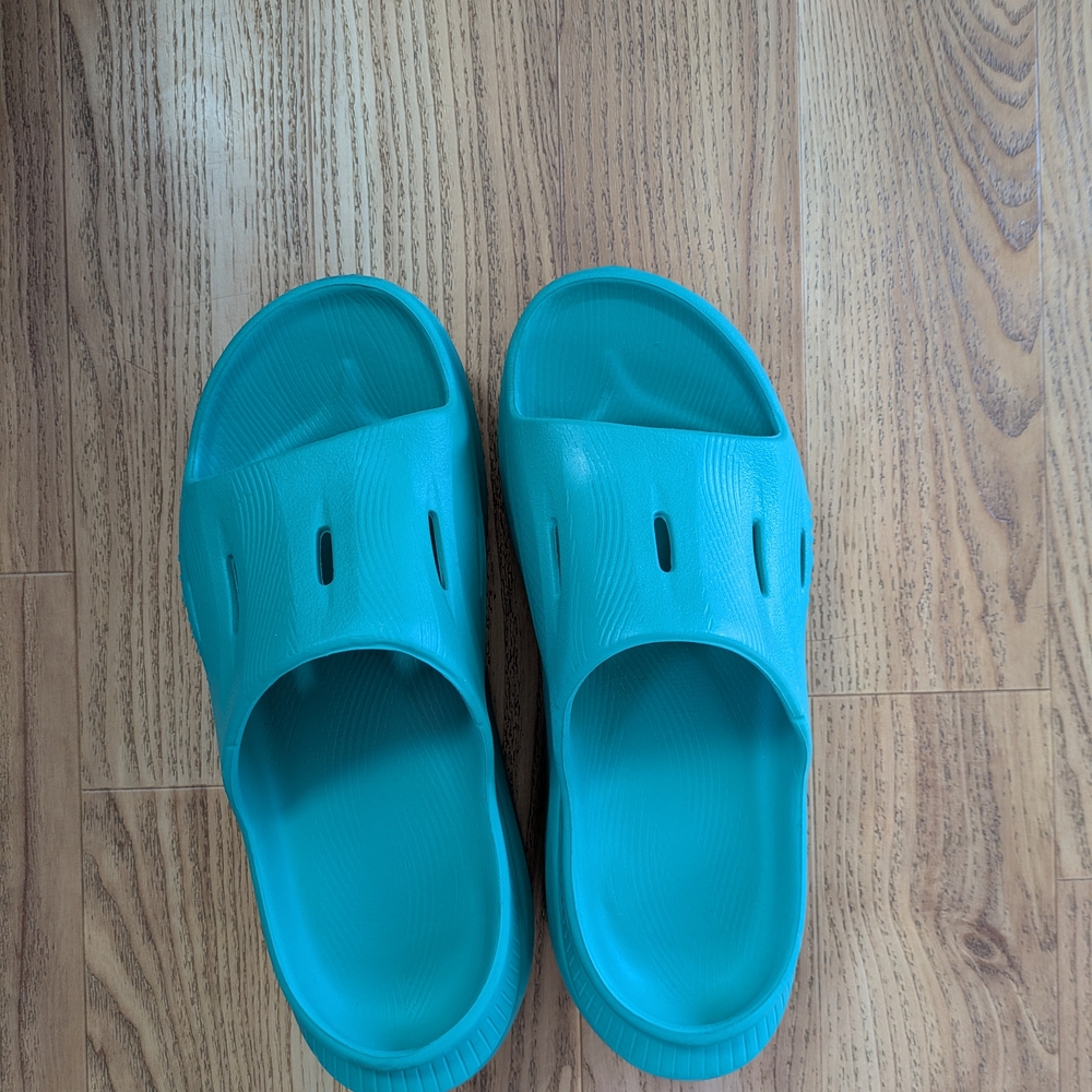 Teal Slide Sandals
